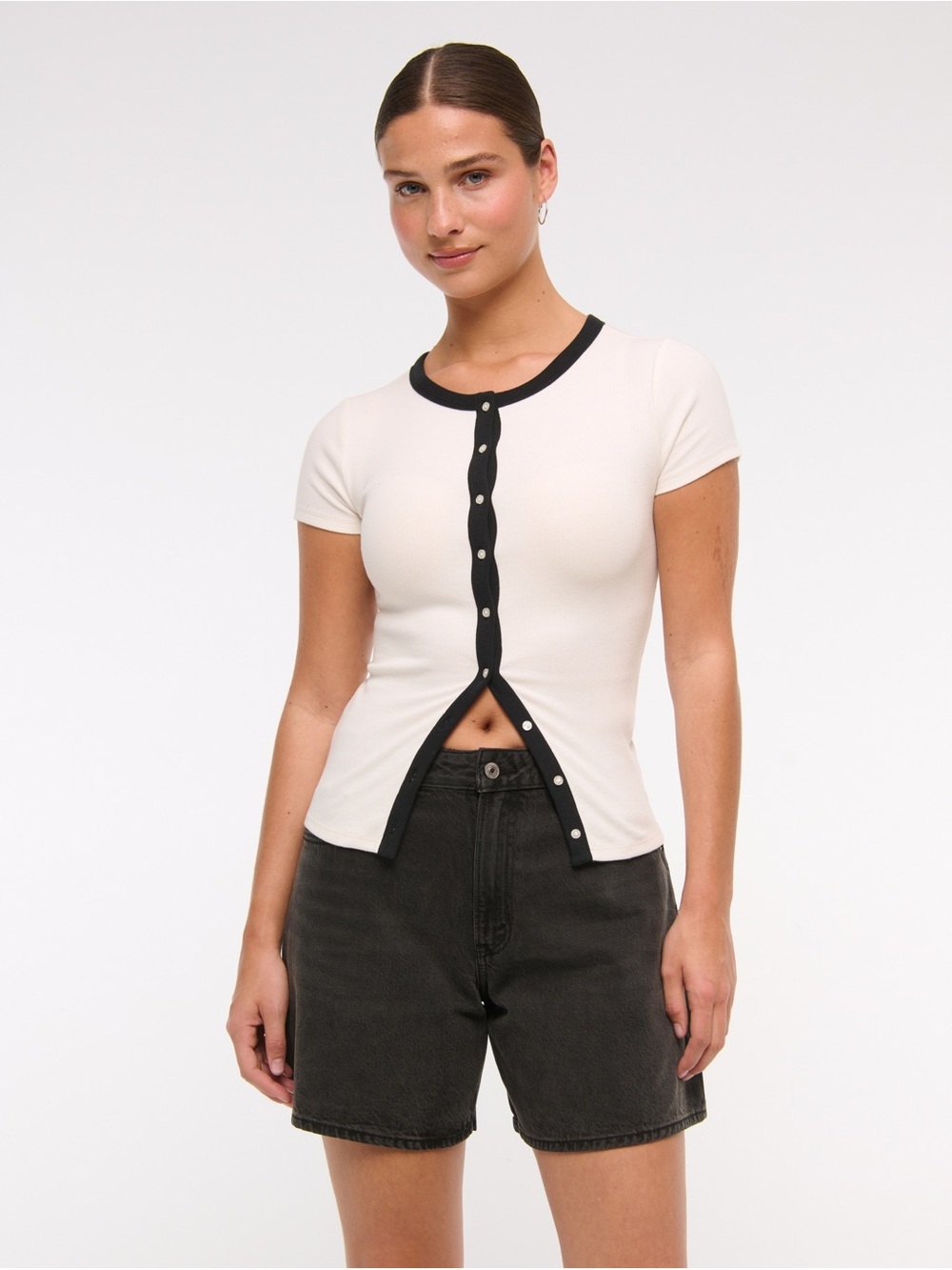 Abercrombie & Fitch Curve Love High Rise “The Loose Short” size 36